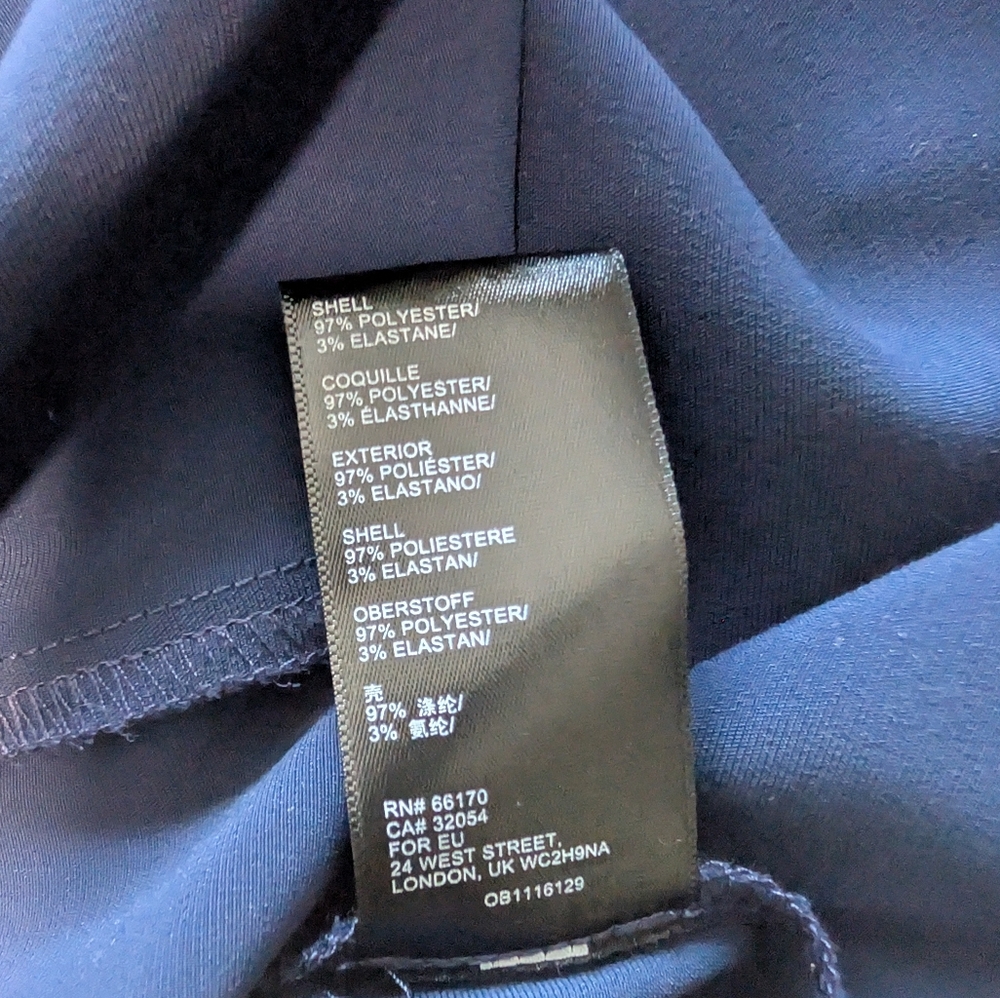 Urban Outfitters UO 90s Style Navy Blue Satin Mini Dress Keyhole Open Back Small - Picture 12 of 15